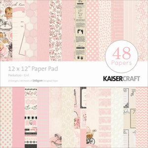 Kaisercraft Paper Pad 12"X12" 48/Pkg Peekaboo Girl 103044