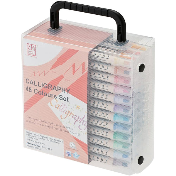 276691 ZIG Memory System Calligraphy Dual-Tip Markers 48/Pkg
