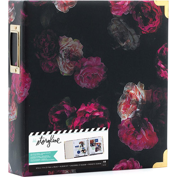 380269 Heidi Swapp Storyline2 D-Ring Album 8.5"X11" Dark Floral