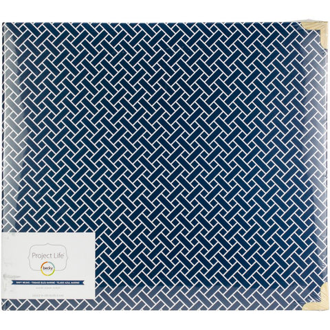 457122 Project Life D-Ring Album 12"X12" Navy Weave
