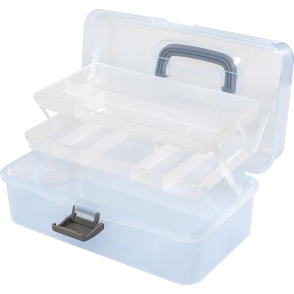 572317 We R Craft Tool Box Translucent Plastic Storage-11.8"X6.7"X5.5" Case