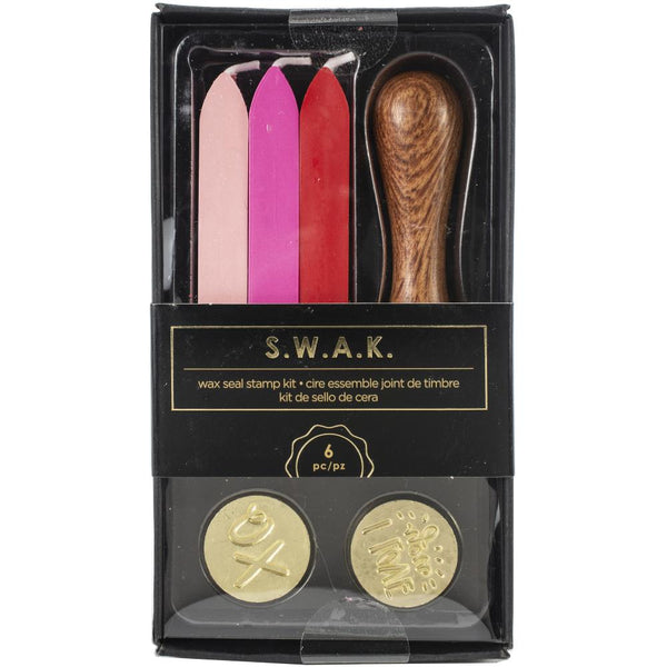 571236 American Crafts S.W.A.K. Wax Seal Kit 6/Pkg-I Love You/XO