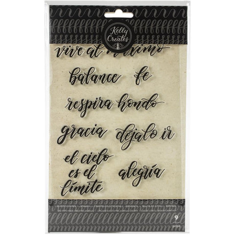 571262 Kelly Creates Acrylic Traceable Stamps Quotes #1 (Spanish)