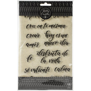 571263 Kelly Creates Acrylic Traceable Stamps Quotes #2 (Spanish)