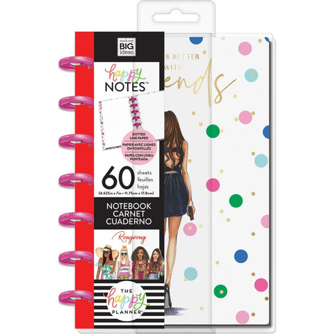 Happy Planner X Rongrong Notebooks W/60 Sheets Friends