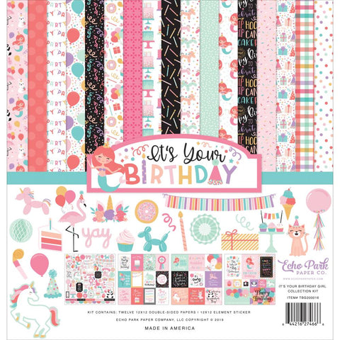 Echo Park Collection Kit 12"X12"-It's Your Birthday Girl