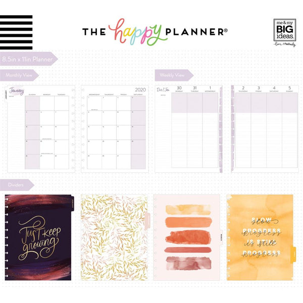 Happy Planner 12-Month Dated Big Planner 11"X8.5" Live With Heart, Jan - Dec 2020
