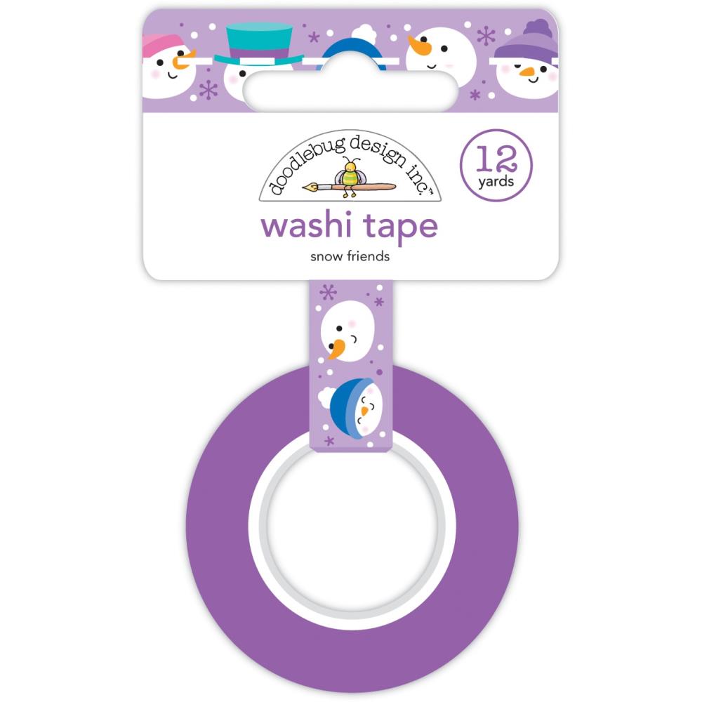 Doodlebug Washi Tape 15mmX12yd Snow Friends, Winter Wonderland