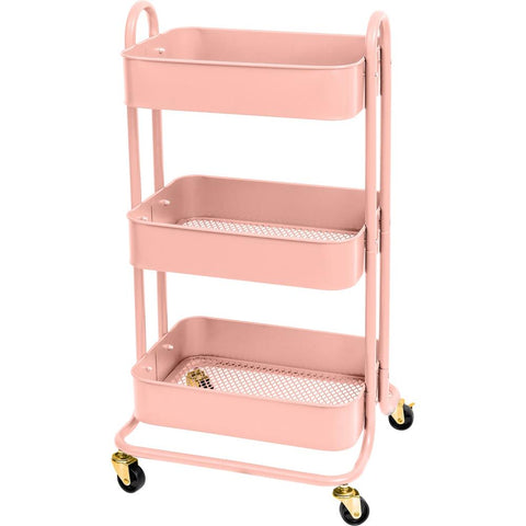 We R A La Cart Storage Cart With Handles Pink