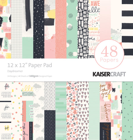 288989 Kaisercraft Paper Pad 12"X12" 48/Pkg Daydreamer