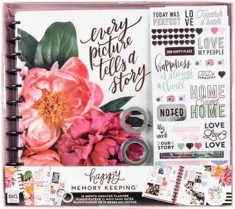 307068 Happy Memory Keeping Undated 12 Month Big Planner Box Kit Every Picture Tells A Story