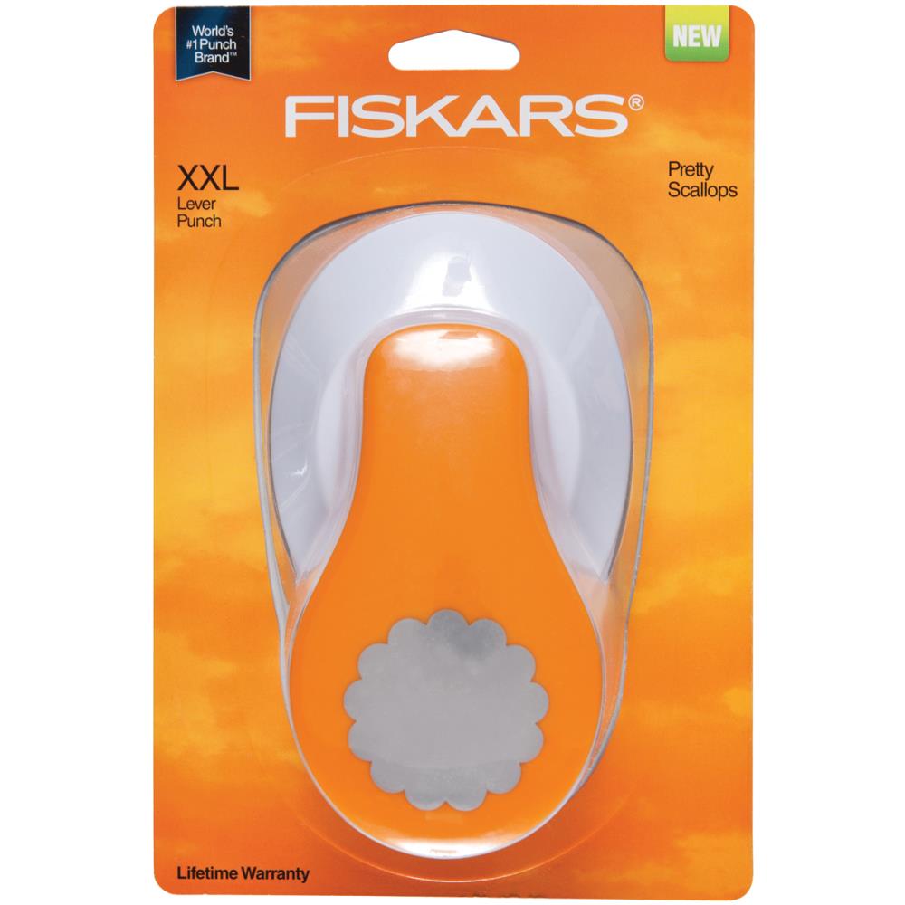 Fiskars XXL Lever Punch Pretty Scallops, 2.5"