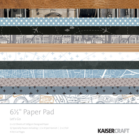 546277 Kaisercraft Paper Pad 6.5"X6.5" 40/Pkg-Let's Go