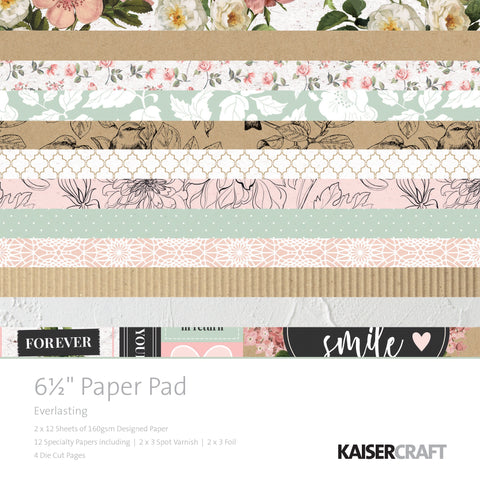 546297 Kaisercraft Paper Pad 6.5"X6.5" 40/Pkg-Everlasting