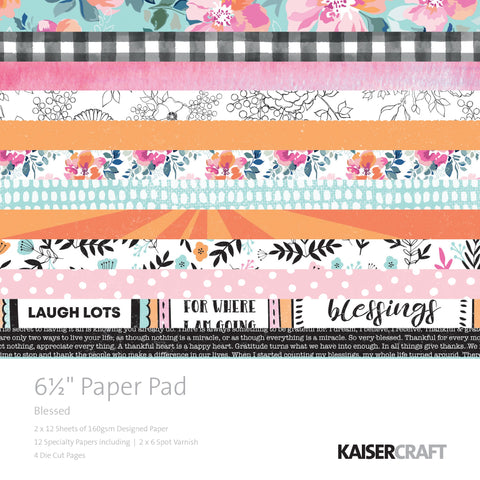 546330 Kaisercraft Paper Pad 6.5"X6.5" 40/Pkg-Blessed