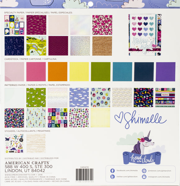 553292 Shimelle Head In The Clouds Project Pad 12"X12" 33/Pkg