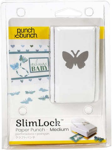 555440 Punch Bunch SlimLock Medium Punch Butterfly 1"X.75"