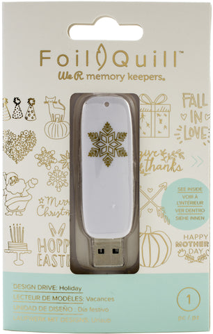 558945 We R Memory Keepers Foil Quill USB Artwork Drive-Holiday