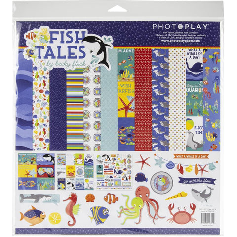 568081 PhotoPlay Collection Pack 12"X12" Fish Tales