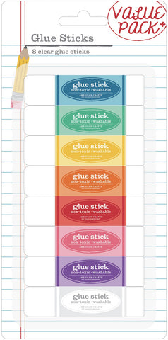 596558 AC Office Clear Glue Sticks 8/Pkg