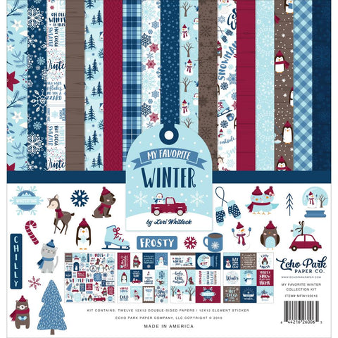 601482 Echo Park Collection Kit 12"X12" My Favorite Winter