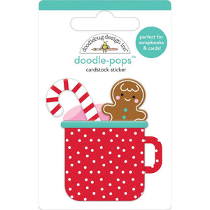 Doodlebug Doodle-Pops 3D Stickers Hot Cocoa, Christmas Magic