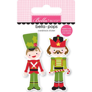 Santa Squad Bella-Pops 3D Stickers Nutty Or Nice