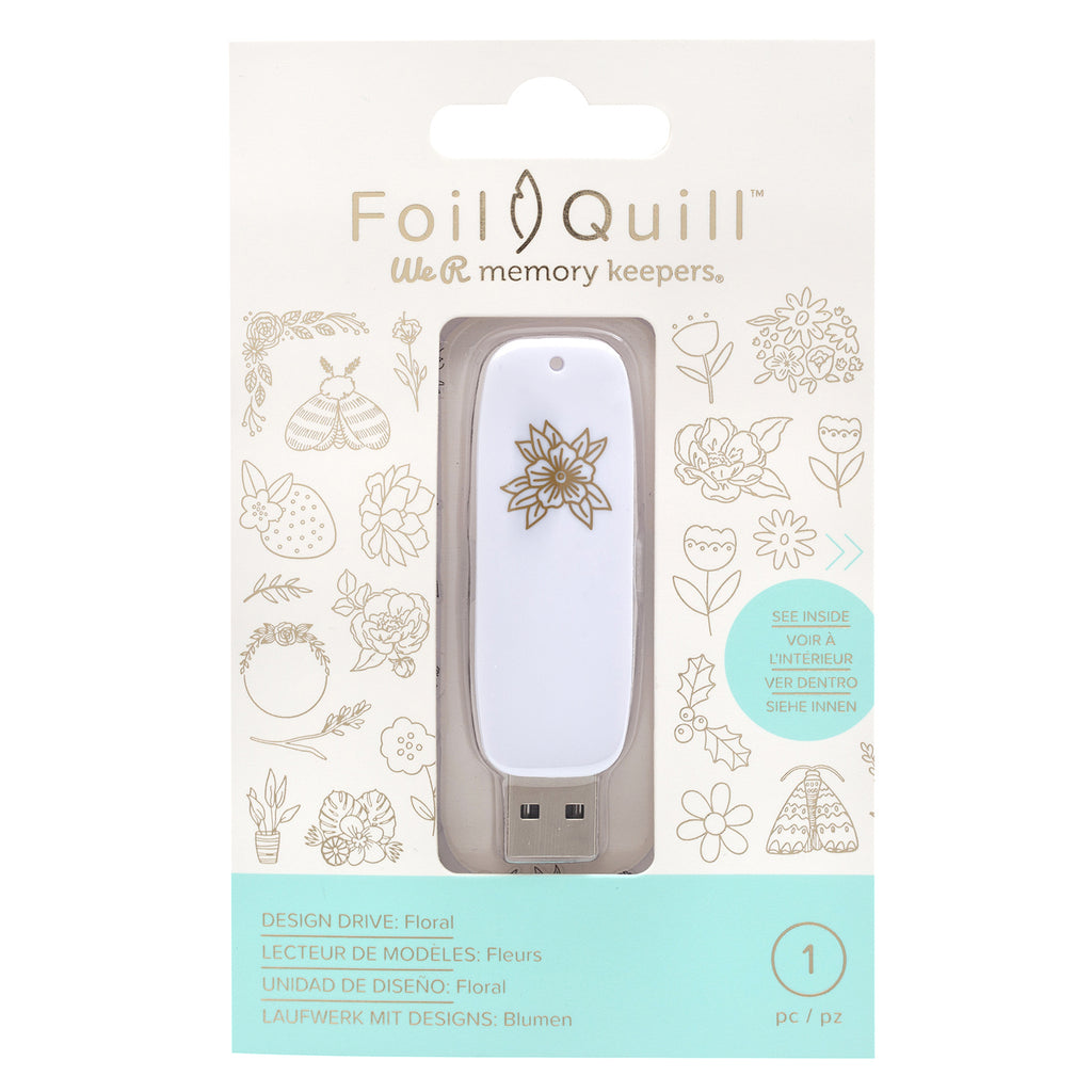 We R Memory Keepers Foil Quill USB Artwork Drive - Floral