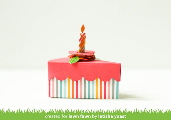 589566 Lawn Cuts Custom Craft Die Cake Slice Box