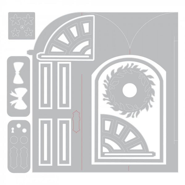 573361 Sizzix Thinlits Dies By Jen Long Fold-A-Long Card, Door